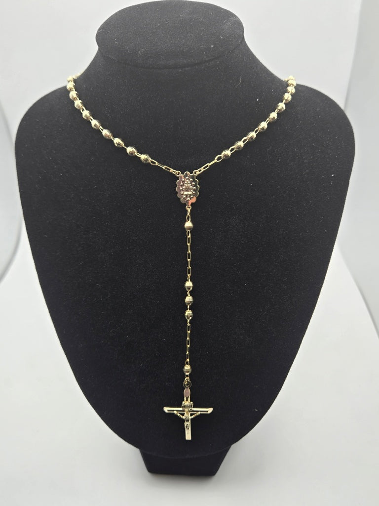 Collar Rosario 10k no Size 24x3 Weight 6.62