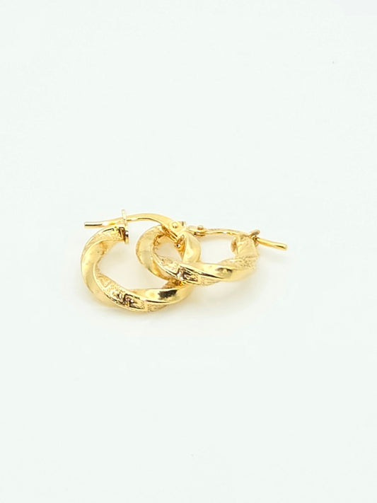Aretes argollas 10k no Size 16.5MM/ 1 Weight 1.17