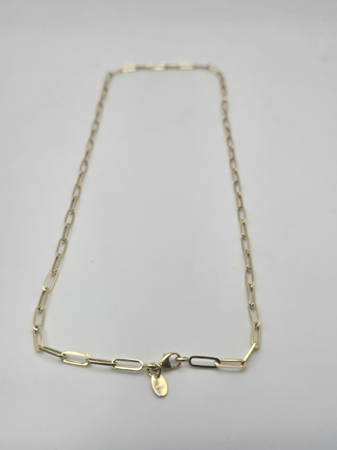 cadena paper clip 10k Size 18 Weight 3.18