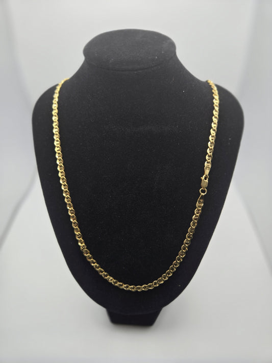 Collar cadena figaro 10k no Size 24x4.5 Weight 14.36