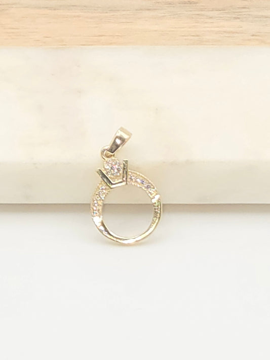 Dije anillo 10k varias Size 15mm Weight 1.26