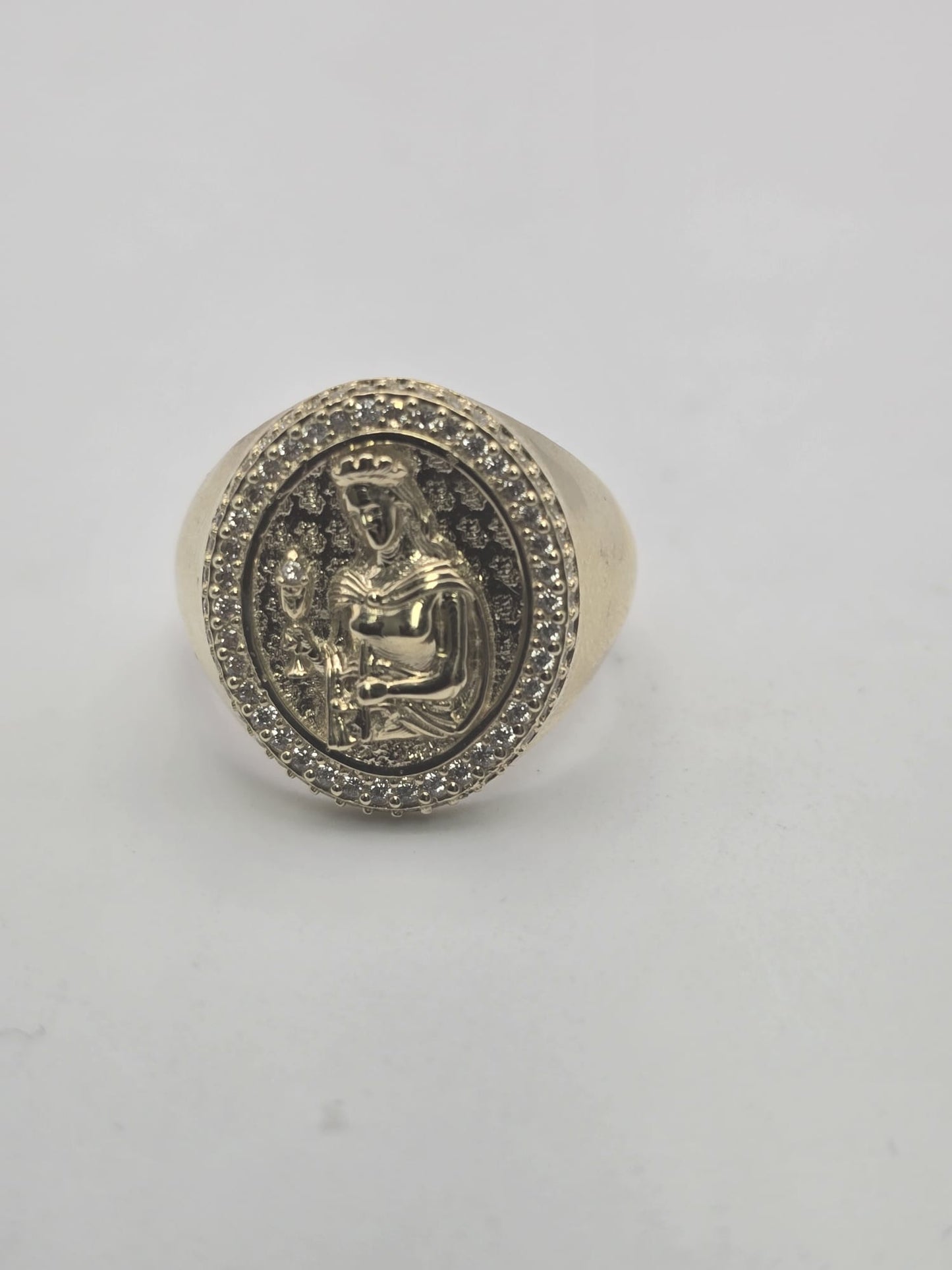 Anillo Santa Barbara 10k Size 11 Weight 6.22
