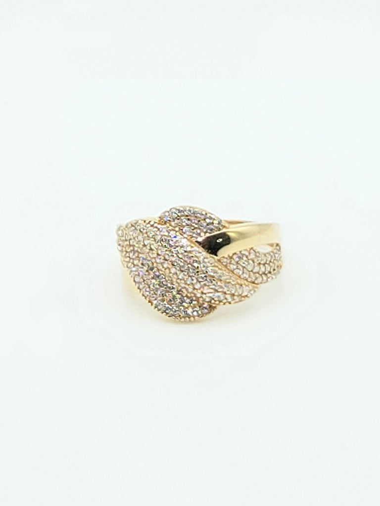 ring enrollado con piedras