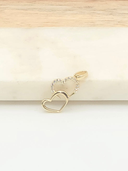 Dije corazones 10k varias Size 20mm Weight 0.70