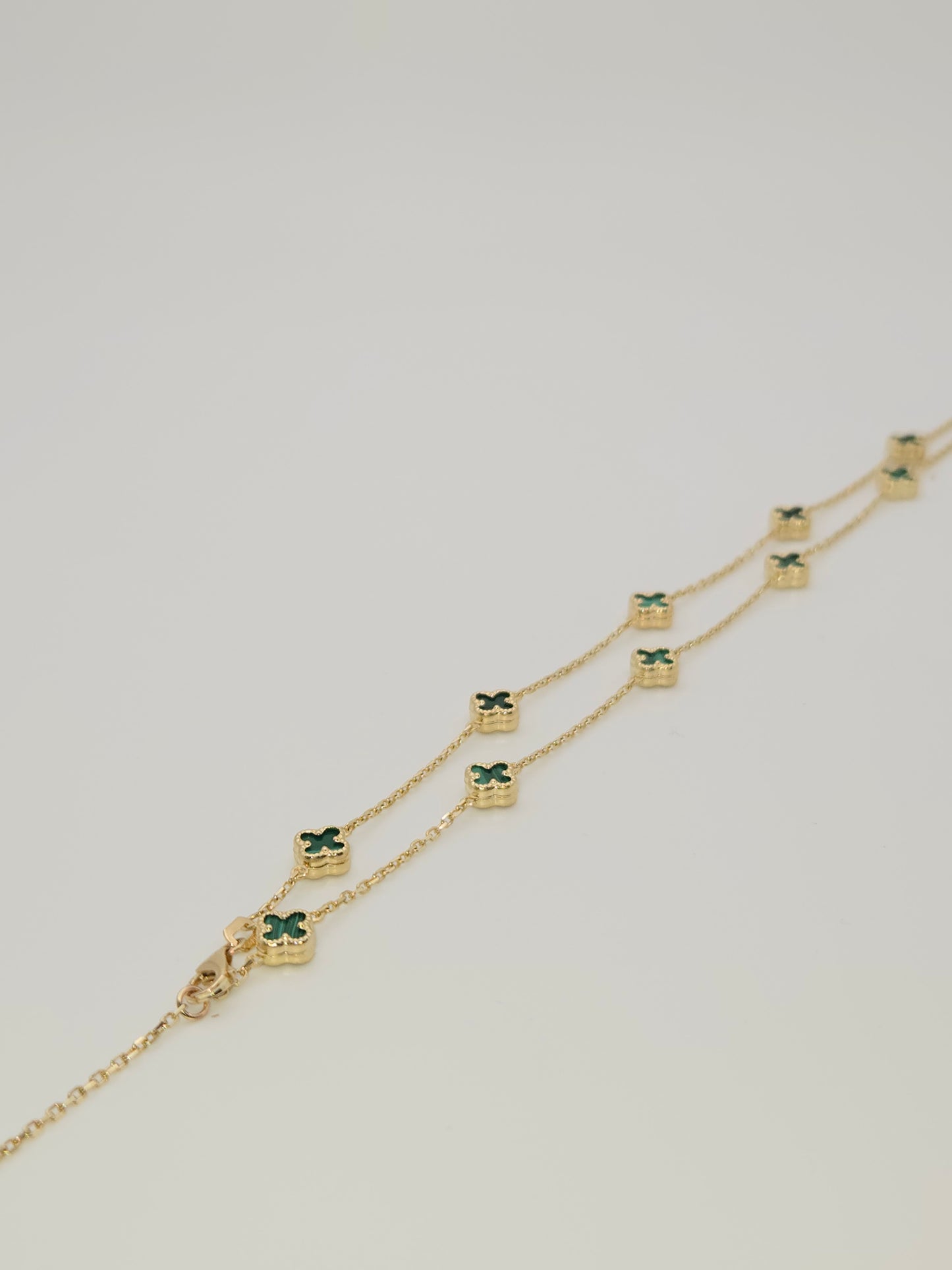 Cadena de trebol verde 19x1