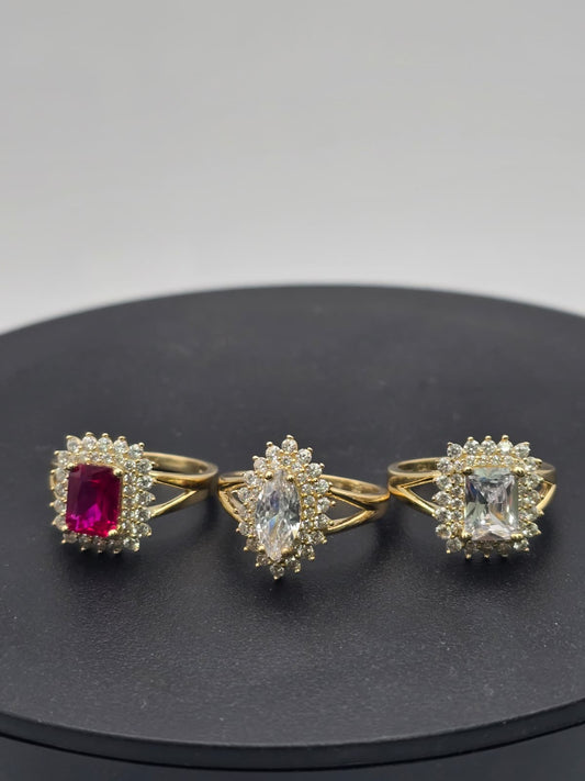 Anillo solitario 10k Size 7 Weight 2