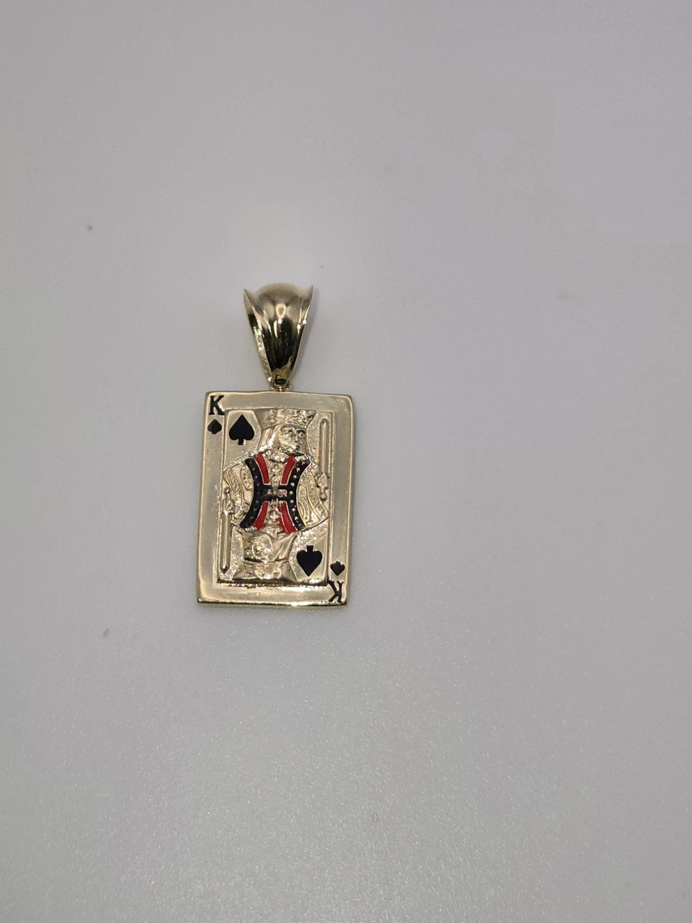 Dije cartas rey 10k Size 20 Weight 2.78