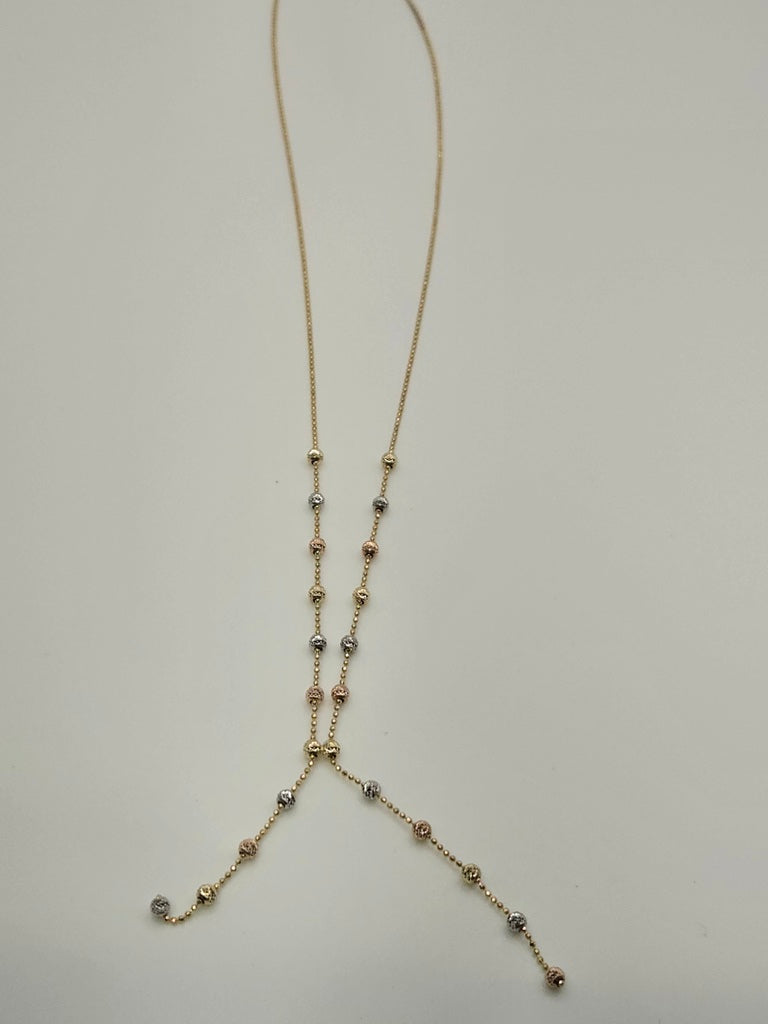 cadena fancy ball chain 10k Size 16 Weight 3.0