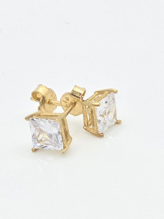 Aretes brillant 10k 1 Size 7mm Weight 2.1