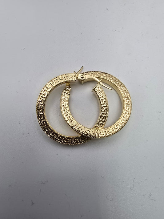 Aretes Argollas aztecas 10k Size 16MM/1 Weight 1.55
