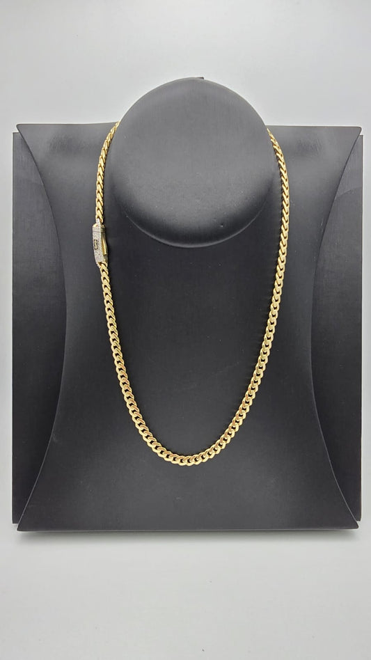 Cadena MONACO 10k Size 20x5 Weight 15.55