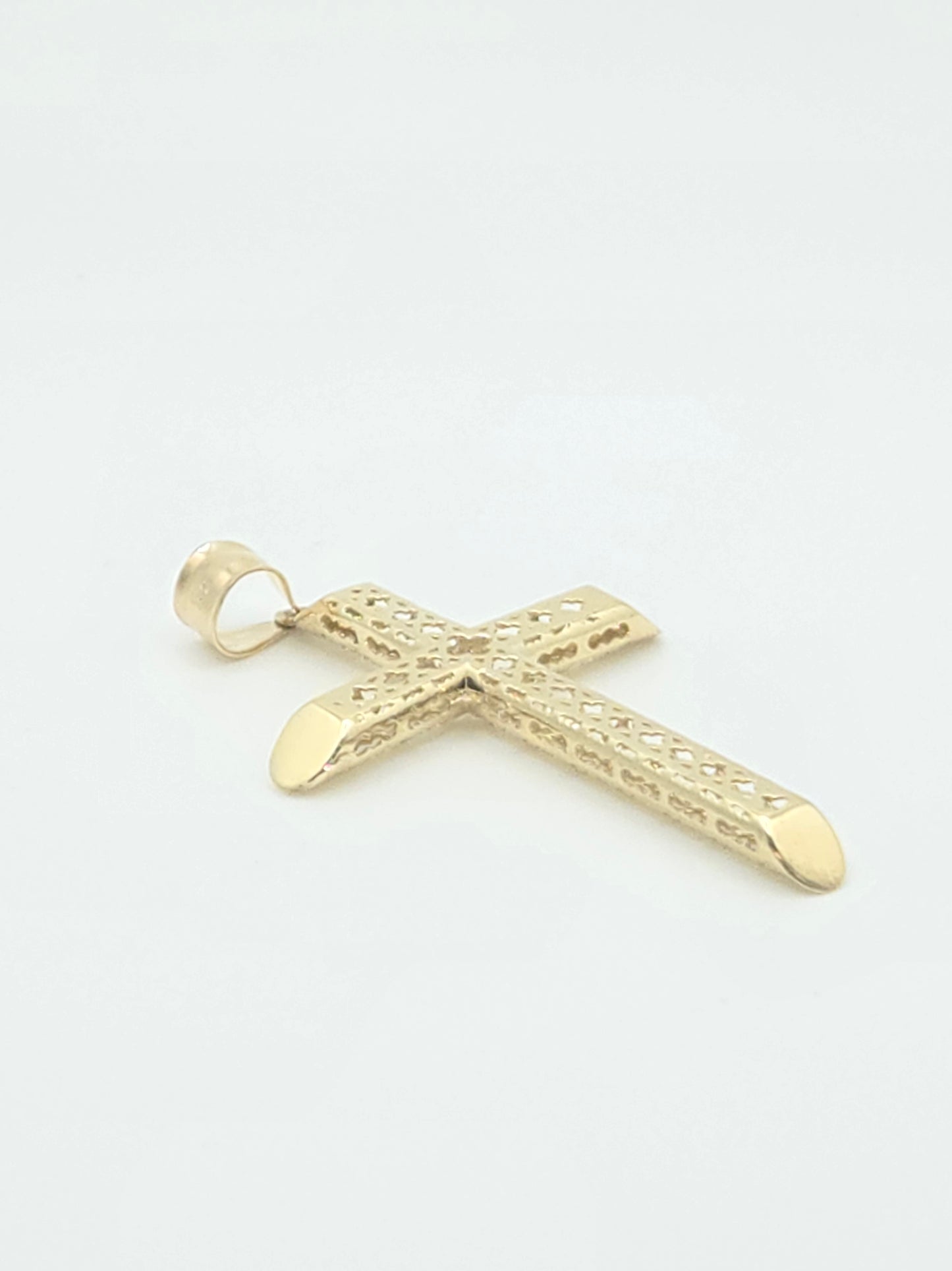 Dije cruz grande semi solido 5.5cm