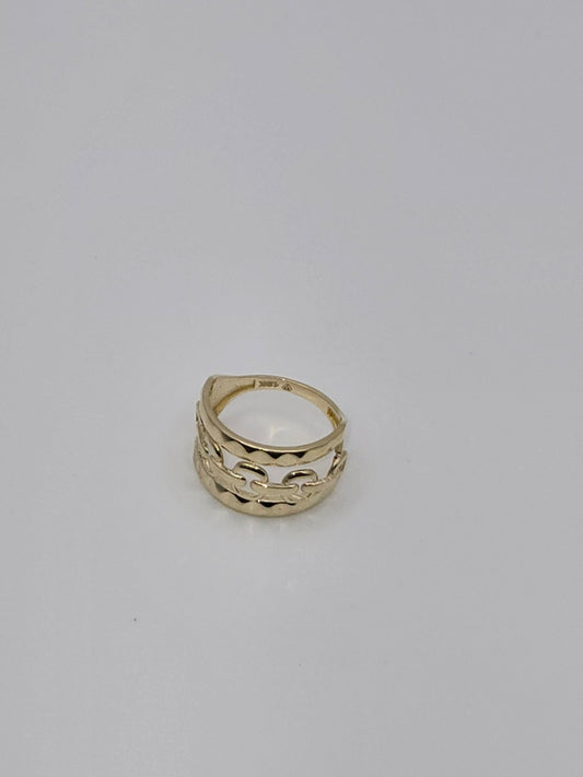 Anillo chain 10k Size 9 Weight 2.38