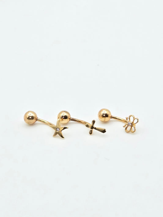 piercing ombligo 14k 0.5