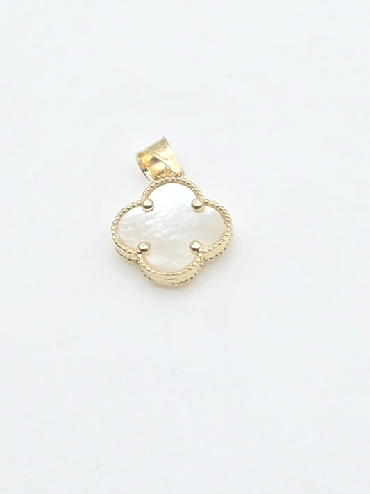 Dije trebol 10k resin Size 15mm Weight 1,22