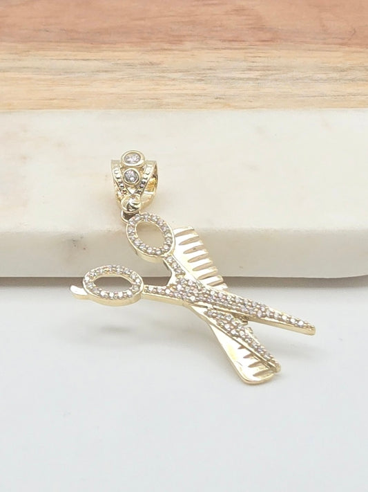 Dije tijeras 10k Size 3.5cm Weight 4.43