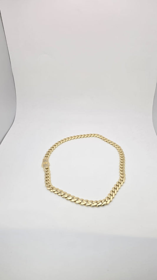 Cadena cuban semi 10k Size 20x4.5 Weight 9.39