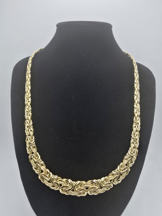 Cadena bizantino nevada 10k Size 18x12 Weight 20.17