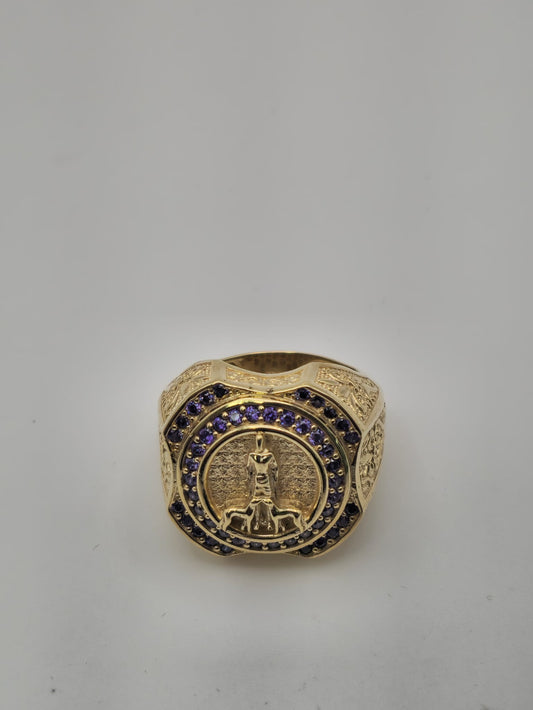 Anillo san lazaro 10k Size 11.5 Weight 13.17