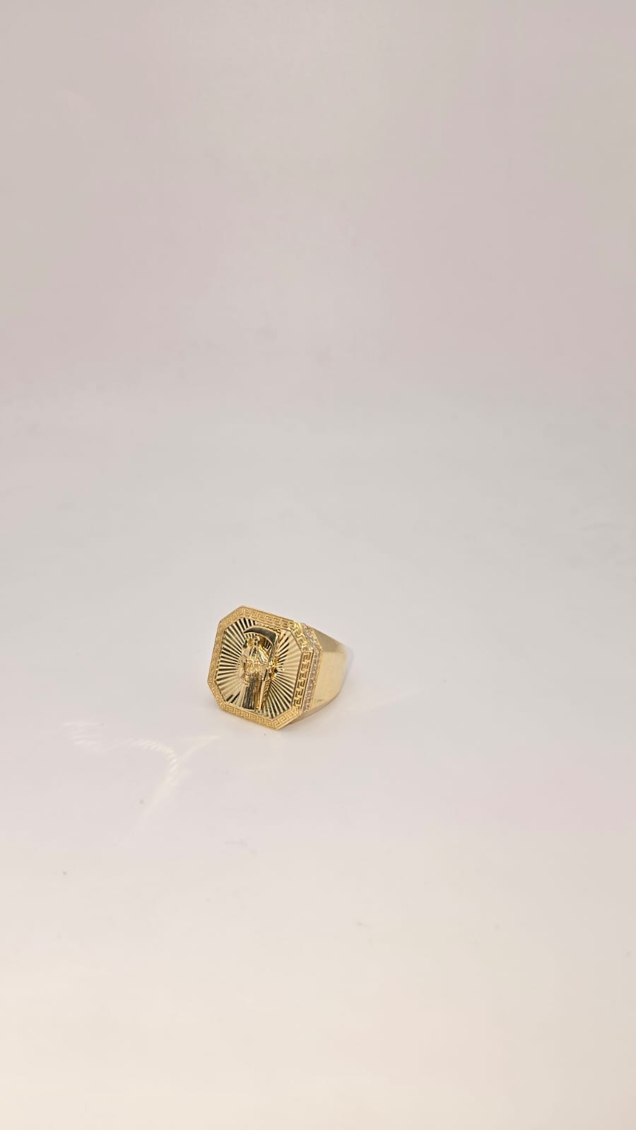 Anillo la santa muerte 10k Size 11.5 Weight 10.86