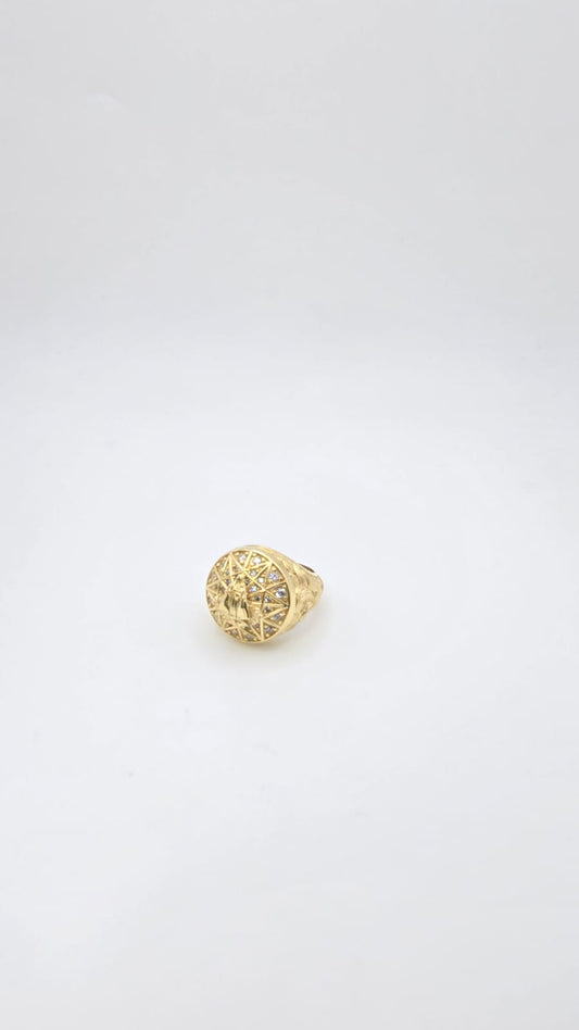 Anillo roseta virgen 10k Size 11.5 Weight 15.23