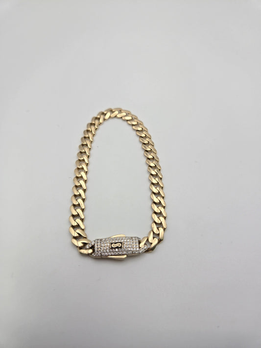 pulsera monaco 14k Size 7x6 Weight 7.44