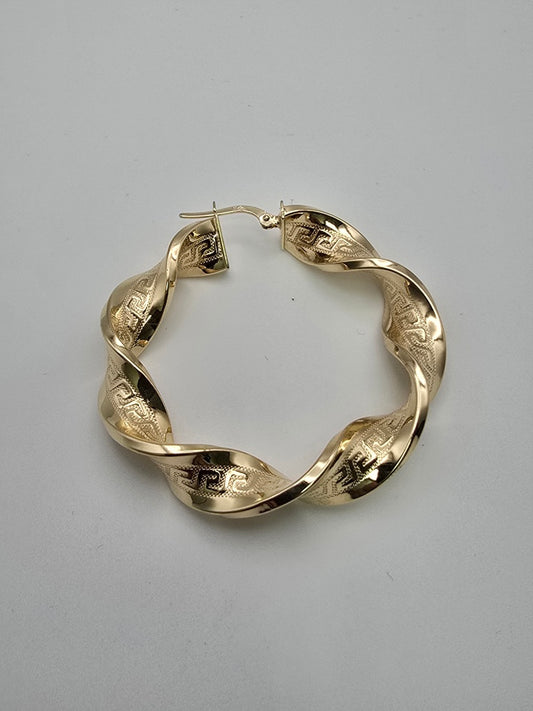 Aretes argolla versace 10k Size 45 Weight 6.65