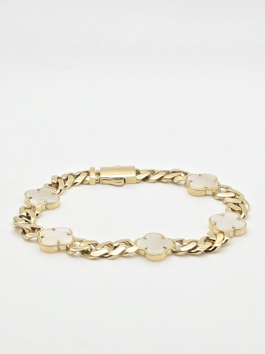 Manilla monaco 5 trebol 10k resin Size 7x6.6 Weight 9