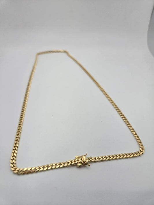 Cadena 10KT CUBANA Size 24X7.5 Weight 101.38