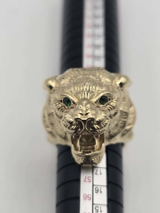Anillo pantera 10k Size 9.5 Weight 14.88