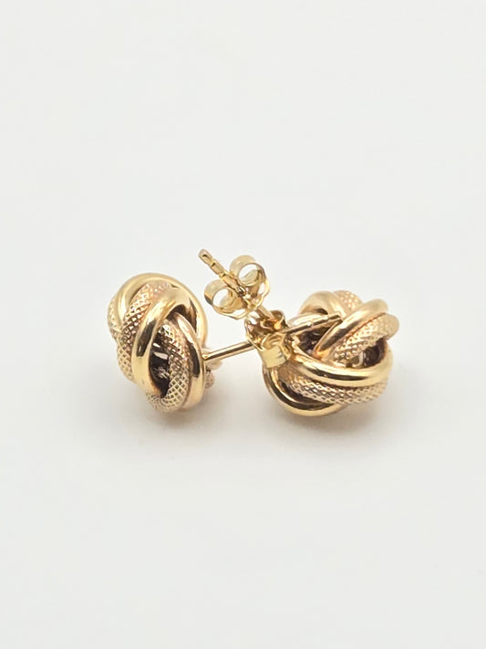 Aretes nudo 10k no Size 2 Weight 1.27