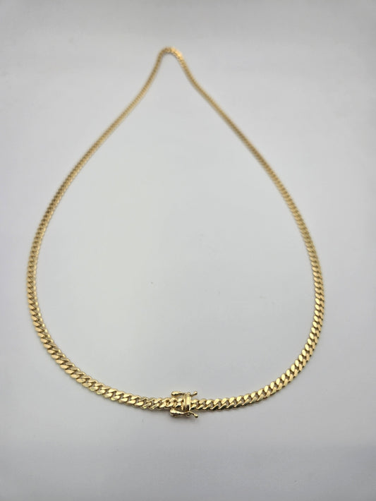 Cadena cubanita solid 10k Size 22x5 Weight 38.73