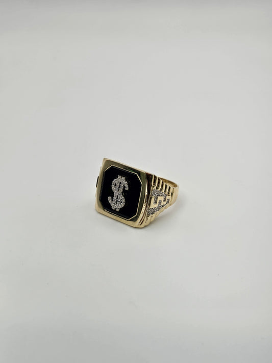 anillo onix dollar 10k Size 10 Weight 9.01