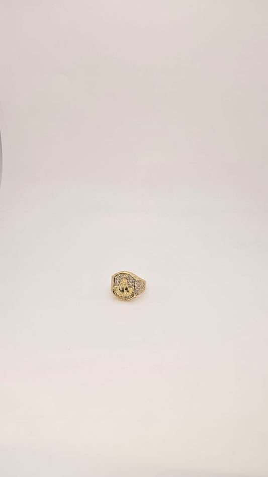 Anillo virgen piedras 10k Size 10.5 Weight 9.22