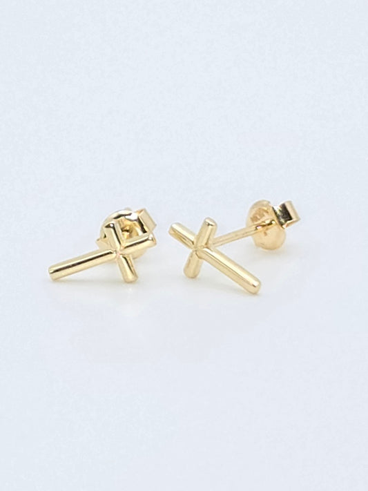 aretes cruz lisa small