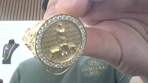 anillo san lazaro circle 10k Size 11 Weight 12.68