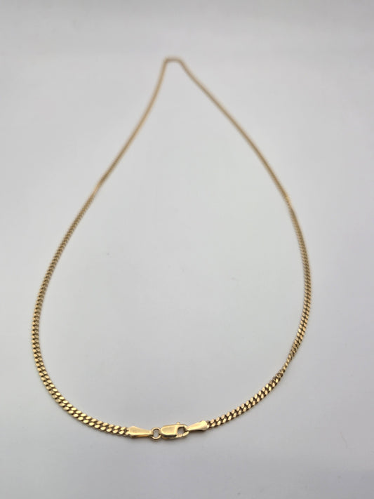 Cadena cubanita solid 10k Size 22x2 Weight 9