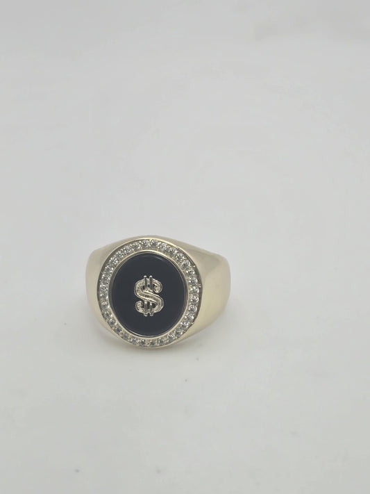 Anillo onix dollar 10k Size 11 Weight 7.69