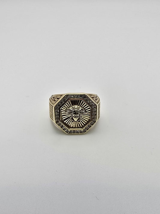 Anillo VERSACE 10k Size 9.5 Weight 8.26