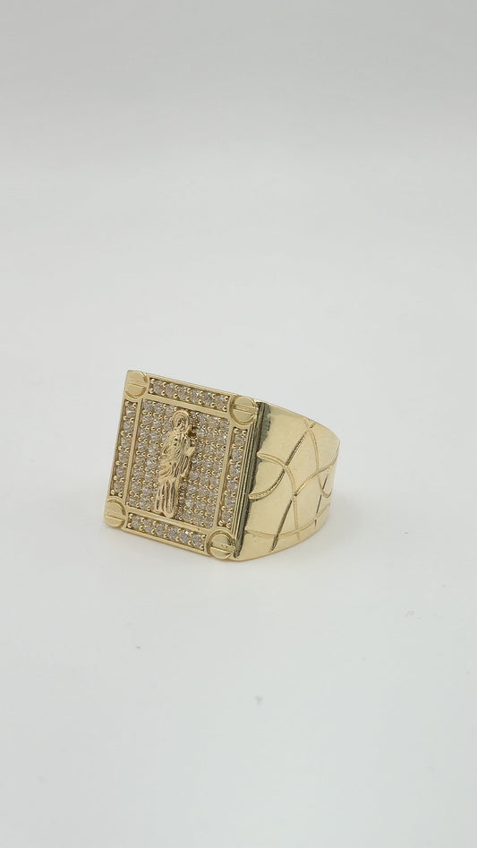 Anillo san judas 10k varias Size 10 Weight 6.20