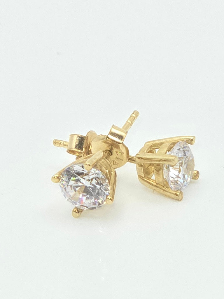 Aretes brillant 10k 1 Size 7mm Weight 2.1