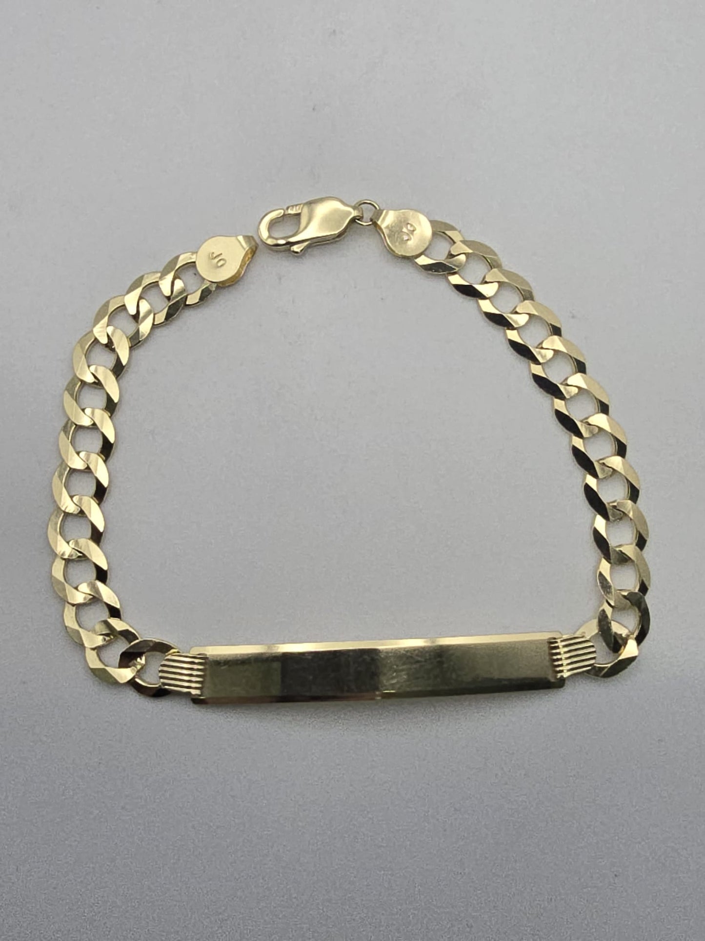 Manilla ID corte brillo 10k Size 8X5.5