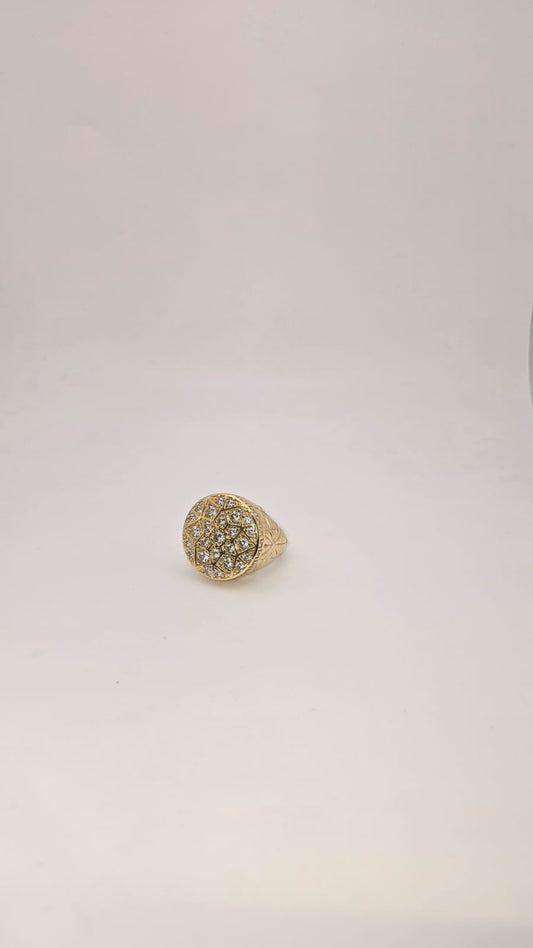 Anillo fancy roseta 10k Size 12.5 Weight 18.2