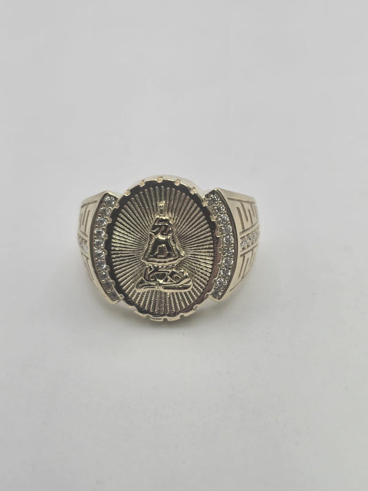 Anillo virgen 10k Size 11 Weight 10.78