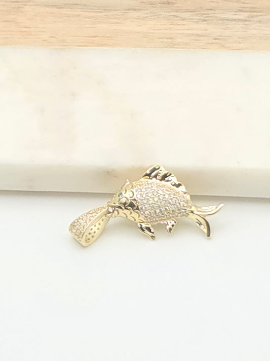 Dije pendant pez 10k varias Size m Weight 2.83