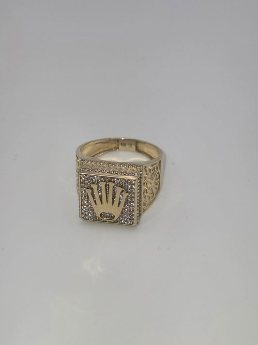 Anillo fancy roseta 10k Size 11 Weight 5.6