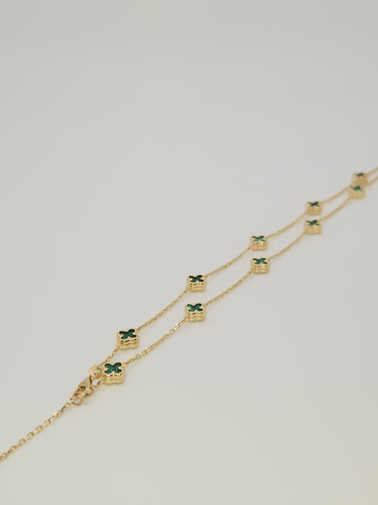 Cadena de trebol verde 19x1
