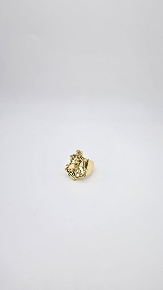 Anillo escudo lazaro 10k Size 9.5 Weight 7.54