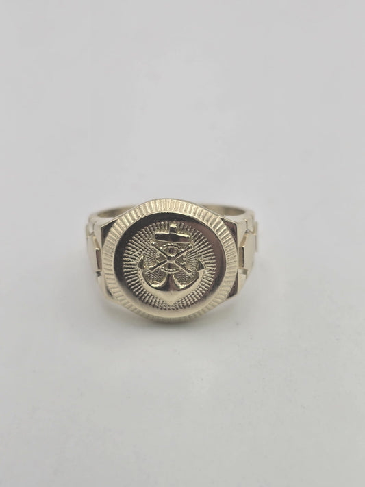 Anillo ancla 10k Size 11 Weight 8.39