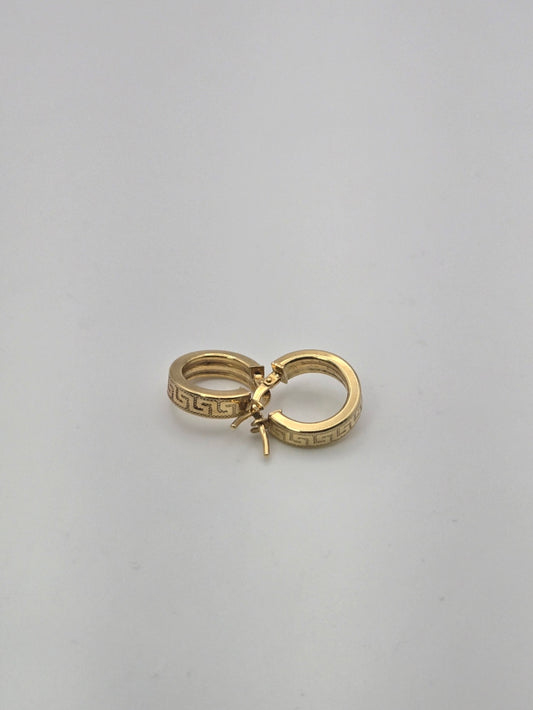Aretes argolla azteca 10k Size 1 Weight 1.27